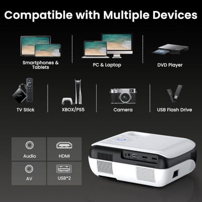 Native 1080P Outdoor Smart Projector