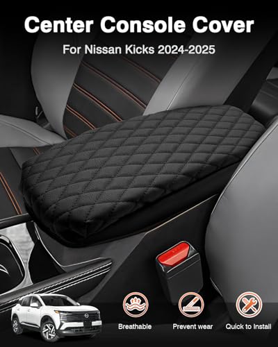 Center Console Cover for Nissan Kicks S SV SR 2025 2026 Accessories