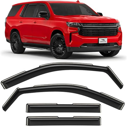 in Channel Extra Durable Rain Guards for Chevrolet