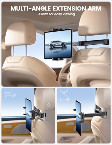 Car Headrest Tablet Holder