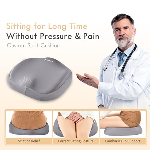 Memory Foam Car Seat Cushion and Lumbar Support Headrest Pillow Ergonomic 2