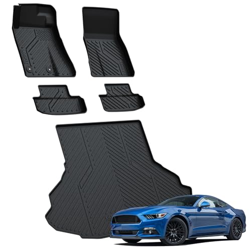 Floor Mats for Ford Mustang 2024 2025 2026 NOT fit w (5 Count)
