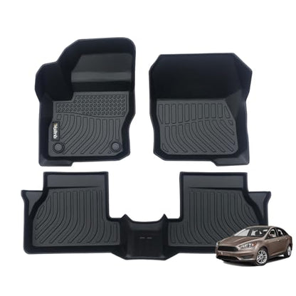 Car Floor Mats Custom Fit 2012 to 2018 Ford Focus All Weather Floor Liners for Ford Focus 2012