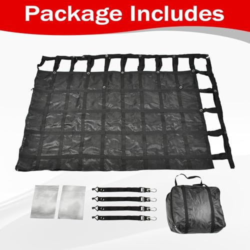 126" x 174" Truck Bed Cargo Net with 1500LBS Capacity