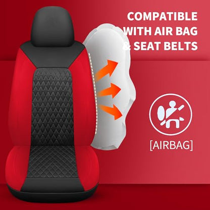 Faux Leather Full Set Car Seat Covers