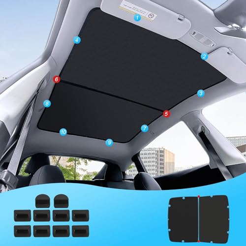 for Tesla Model Y Sunshade Roof Sunroof Shade Upgrade 3.0 Accessories 2024 2023 2022 2021 2020