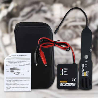 Automotive Electrical Open&Short Finder Circuit Tester Circuit Finder Detector Tone Generator Cable Wire Breaker Tracker Circuit Fault Finder DC 6