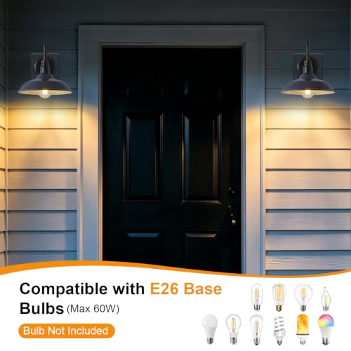 10in Outdoor Barn Light Gooseneck Outdoor Light Fixture
