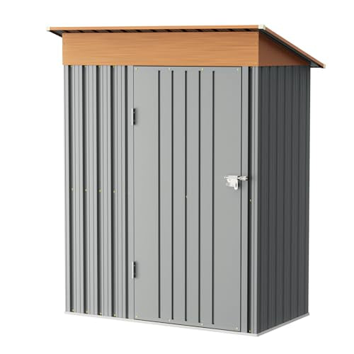 5x3FT Outdoor Storage Shed with Lockable Door