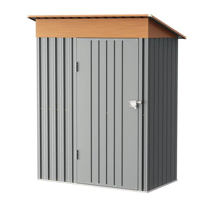 5x3FT Outdoor Storage Shed with Lockable Door