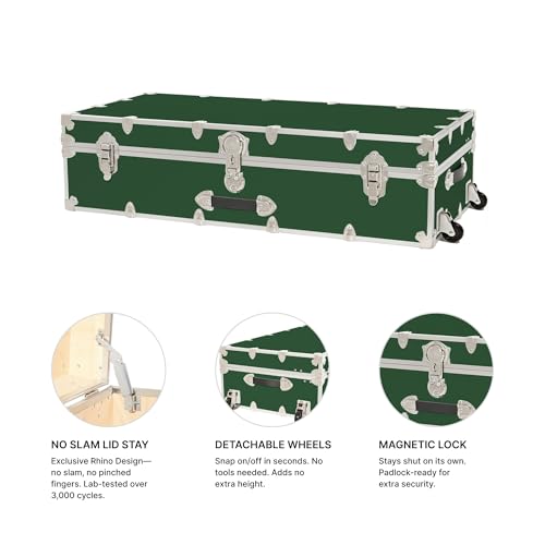 Rhino Trundle Storage Trunk with Wheels