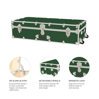Rhino Trundle Storage Trunk with Wheels