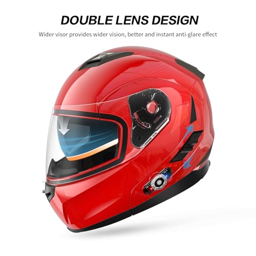 Motorcycle Helmet Bluetooth 5.0 Integrated New EPS FreedConn BM2