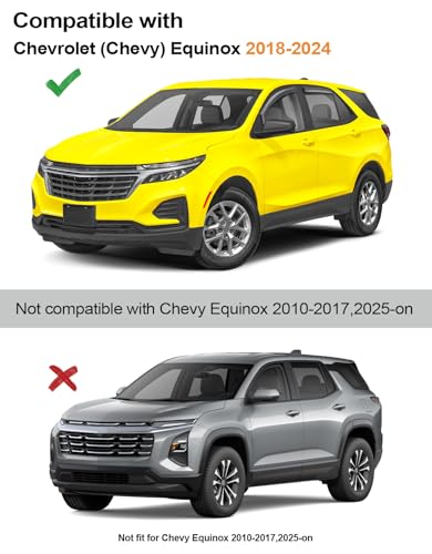 in Channel Window Visors Rain Guards for Chevy Equinox 2018 (4 Count)