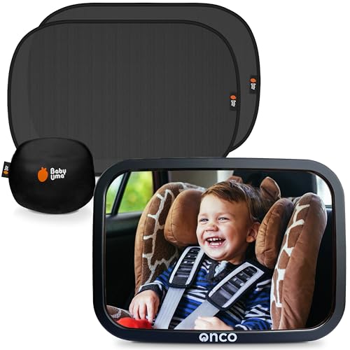 Baby Car Mirror & Window Shade Bundle (3 Count)