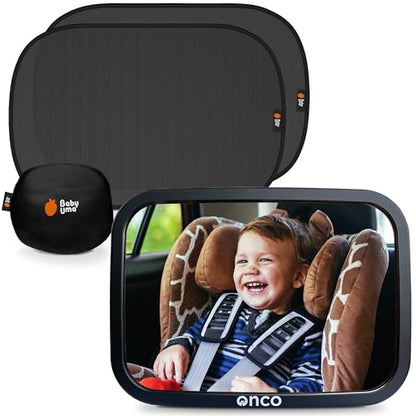 Baby Car Mirror & Window Shade Bundle (3 Count)