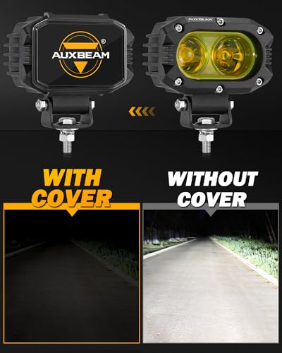 R4 Series 4 Inch LED Square Black Protective Pod Light Covers
