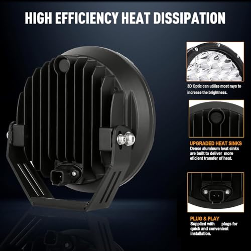 Round LED Offroad Lights 7inch LED Off Road Lights for Trucks