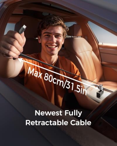 69W Retractable Car Charger