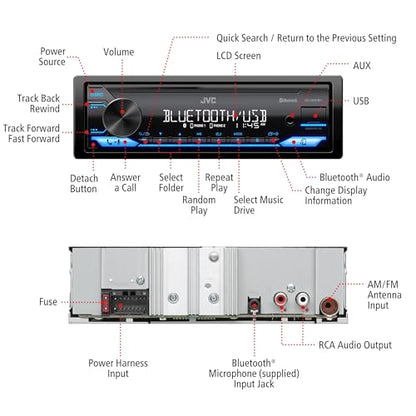 KD SX27BT Car Stereo with Bluetooth