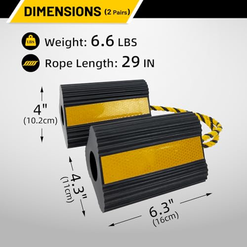 Wheel Chocks 2pair (4 Count)