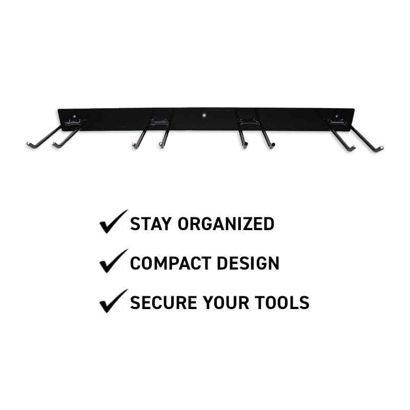 Four Hook Tool Rack
