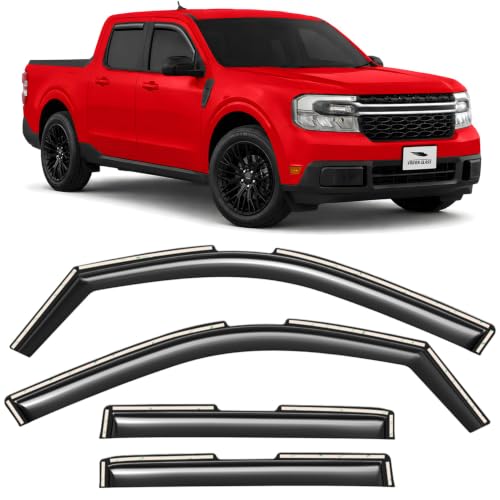 in Channel Extra Durable Rain Guards for Ford Maverick 2022