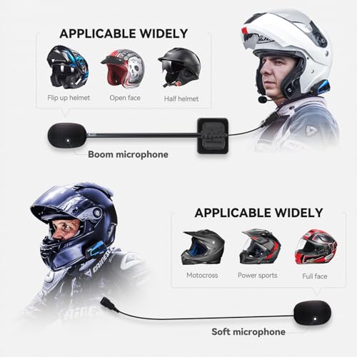 B4FM Motorcycle Bluetooth Headset (2 Count)