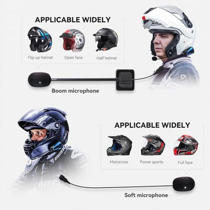 B4FM Motorcycle Bluetooth Headset (2 Count)