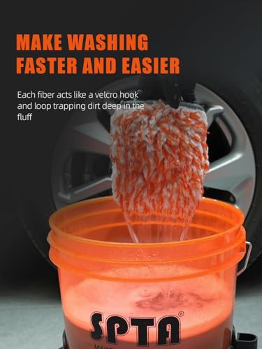 Microfiber Car Wash Mitt for Small Area (5 Count)