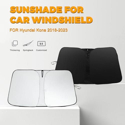 Foldable Front Windshield Sunshade fit for Hyundai Kona 2018