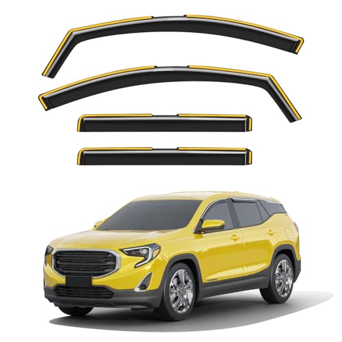 in Channel Window Visors Rain Guards for GMC Terrain 2018 (4 Count)