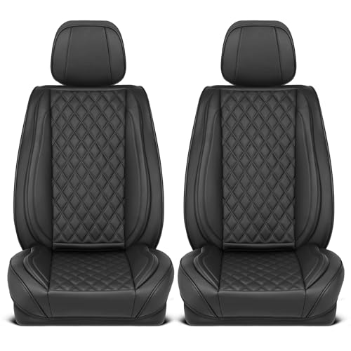 Elite Edition Faux Leather Seat Covers for Cars (2 Count)
