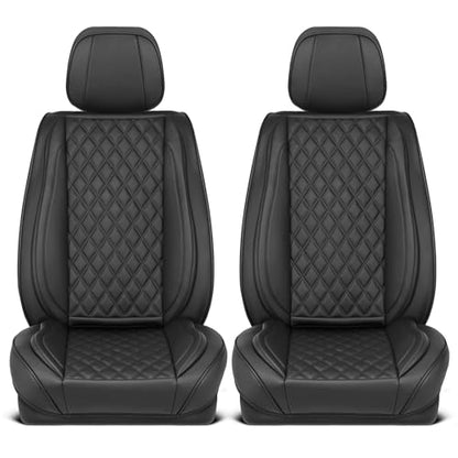 Elite Edition Faux Leather Seat Covers for Cars (2 Count)