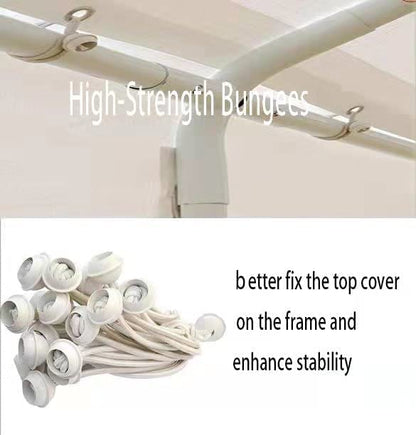 12'x20' Carport Replacement Canopy Cover for Car Garage Shelter Tent Party Tent Top Tarp with Ball Bungees