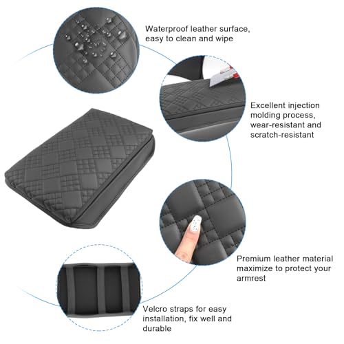 for 2025 2026 Tesla Model Y Armrest Cover Pad for 2025 2026 Model Y Accessories 2026 Model Y Center Console Cover Middle Console Cover Add Soft Cotton Cushion