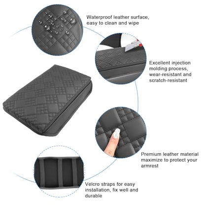 for 2025 2026 Tesla Model Y Armrest Cover Pad for 2025 2026 Model Y Accessories 2026 Model Y Center Console Cover Middle Console Cover Add Soft Cotton Cushion