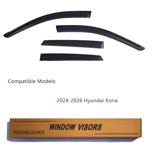 Window Visors Rain Guards Compatible with 2024 (4 Count)