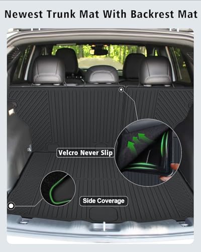 Floor Mats & Cargo Liner & Backrest Mat Custom for Jeep Compass 2017 (160 Ounce)