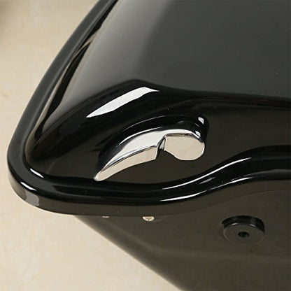 Motorcycle Saddlebags with Chrome Conversion Brackets Fit For Harley Softail Deluxe Heritage Softail 1984