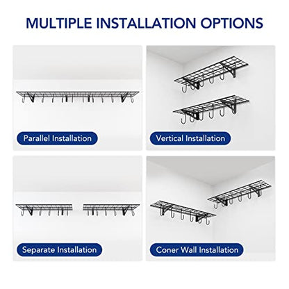 1 Pack 1x4 ft Garage Wall Shelving