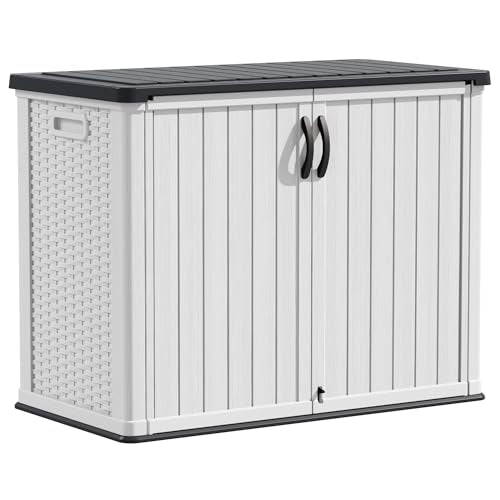 Outdoor Storage Cabinet 26 Cu Ft with Lockable Doors