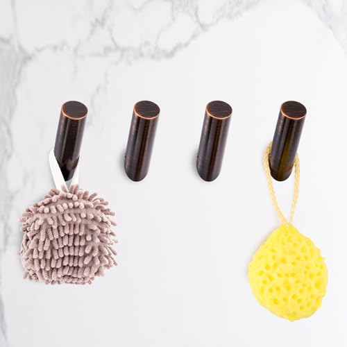 Towel Hooks Wall Mounted 4 Pack