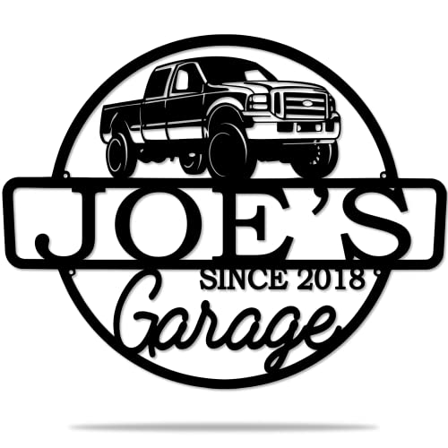 Personalized Metal Name Garage Sign