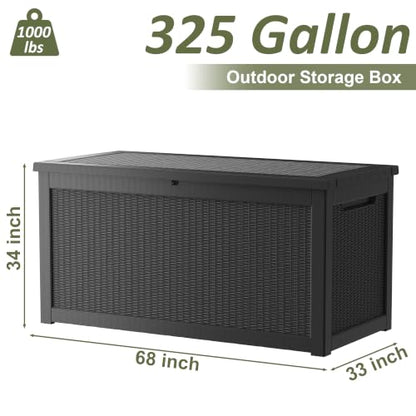 325 Gallon Outdoor Storage Box Waterproof