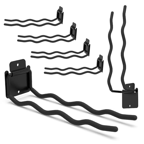 6 Pack 12" Wave Garage Hooks (6 Count)