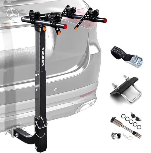 2 Bike Hitch Mount Foldable Bicycle Carrier (2 Count)