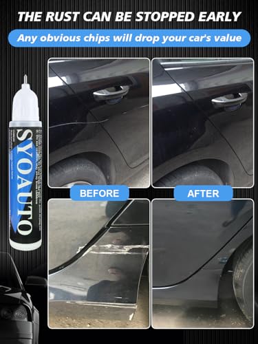 Crystal Black Pearl NH731P Touch Up Paint Fit for Honda Auto Touch up Paint Scratch Repair Pen Brush and Tip 2 in 1 Crystal Black Pearl NH731P
