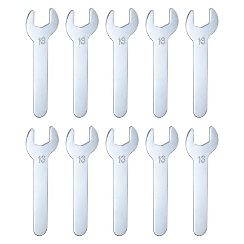 10pcs Small Wrench Open End Wrench 13x87x2mm Metric U (10 Count)