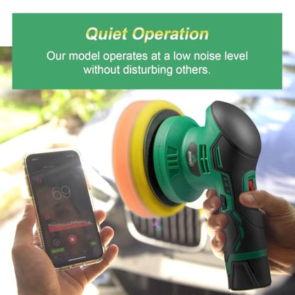 S3 Cordless Car Polisher DA Buffer with 1pc 2.0Ah Battery
